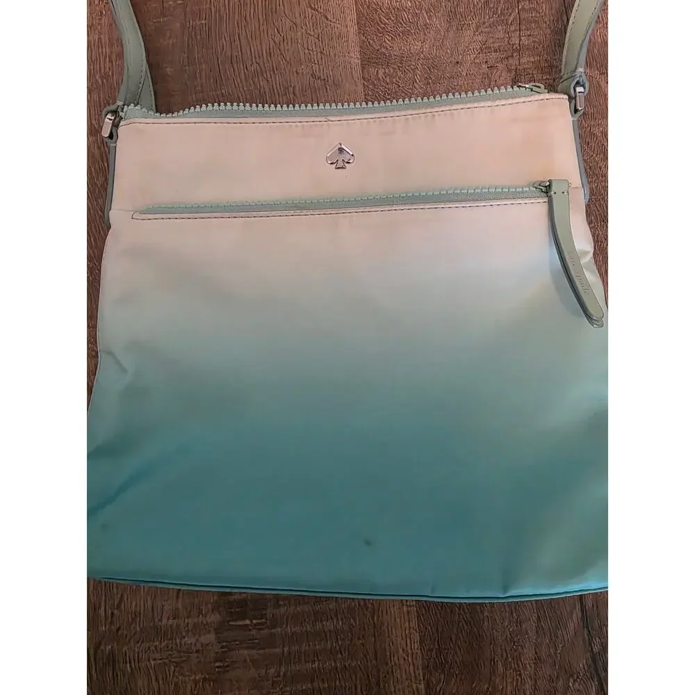 Kate Spade Jade Degrade Green Ombre Crossbody Purse - Picture 2 of 11